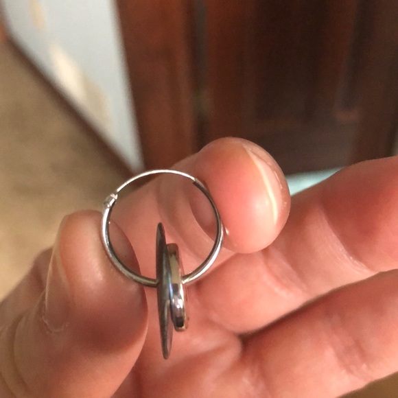 Abalone swirl earrings - Picture 3 of 6